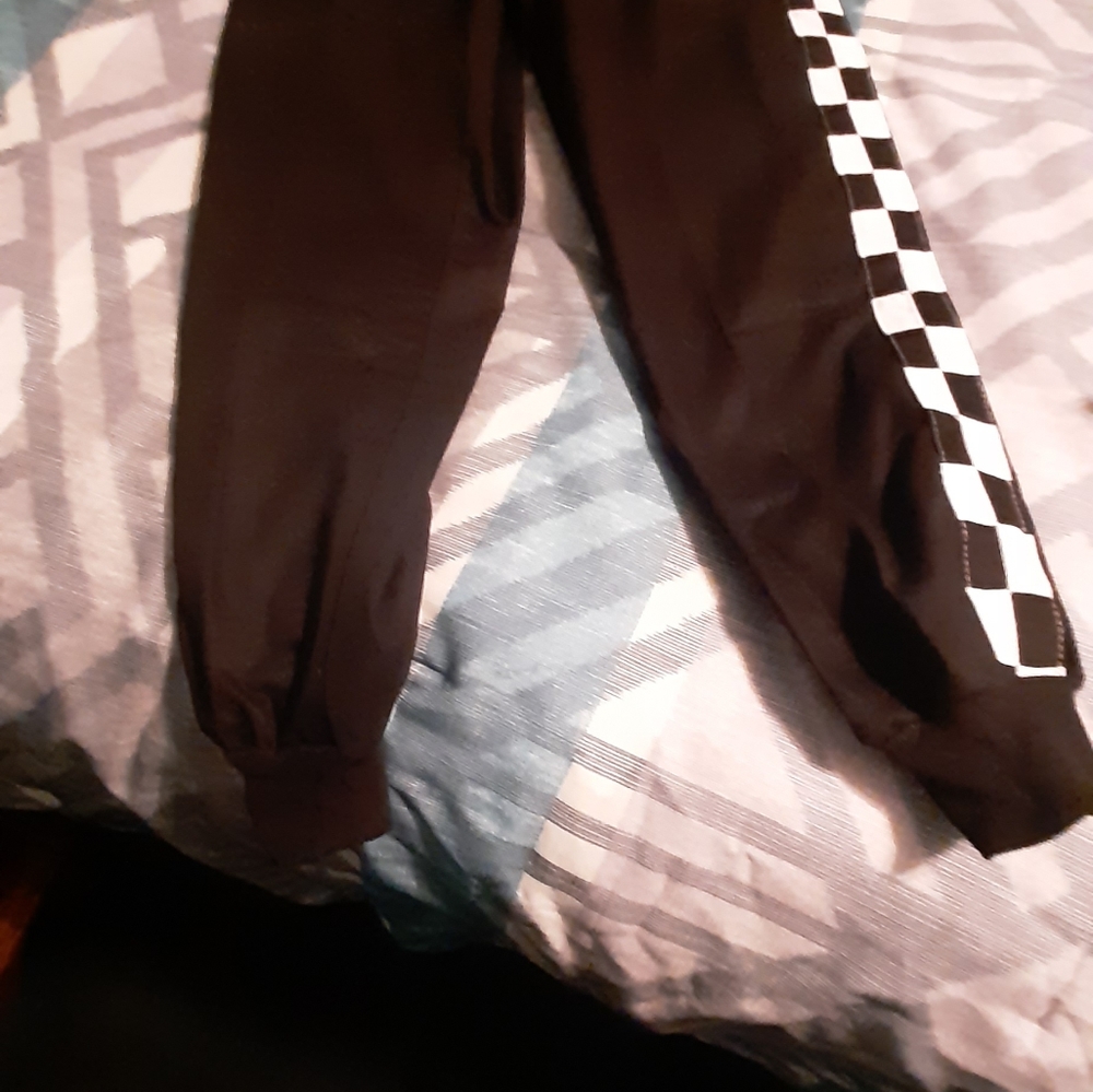 Finishline Two-Piece Racing Suit style 1 Layers, Black size large,shoes 10,New - Picture 2 of 14